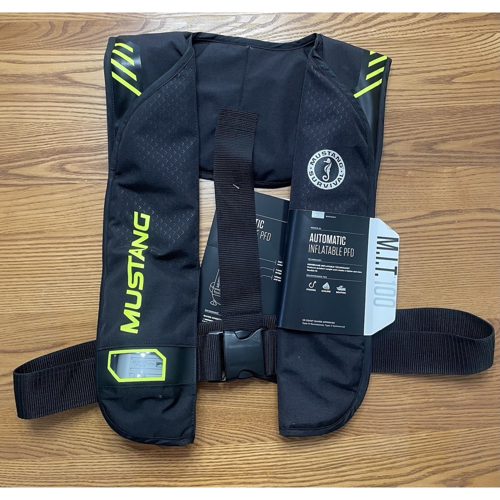 💥(NEW) Life Vest Mustang Survival M.I.T.100 MA2014 Inflatable PFD Manual MODEL